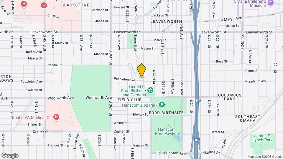 3308 Poppleton Ave Map and Location Details