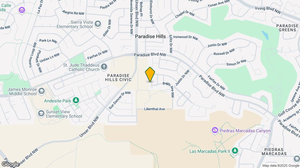 9801 Basha St NW Map and Location Details