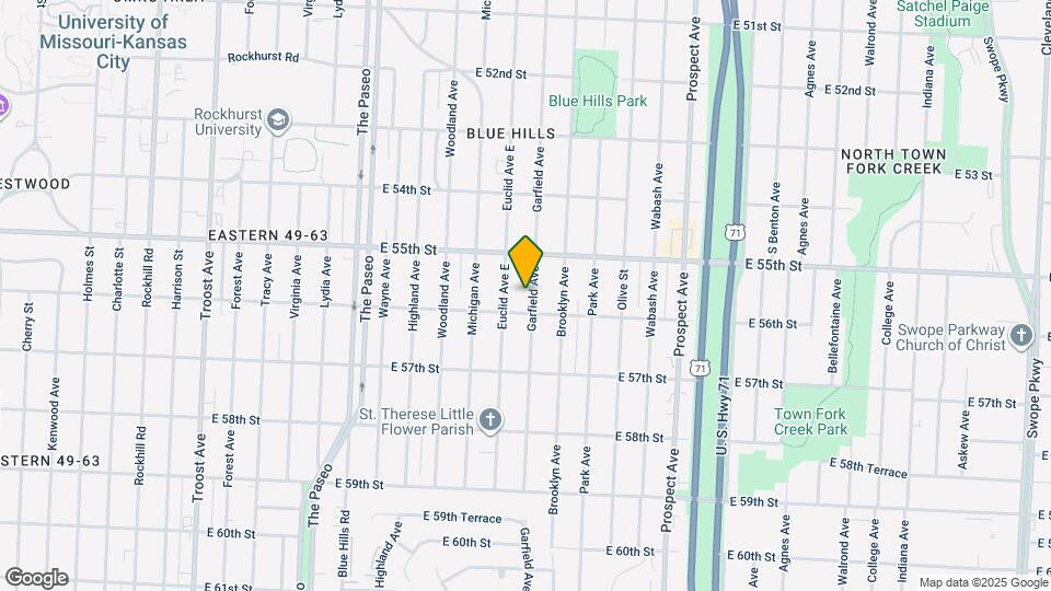 5530 Garfield Ave Mapa y Detalles de la Ubicación