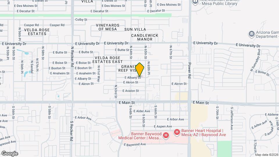 6439 E Albany St Mapa y Detalles de la Ubicación