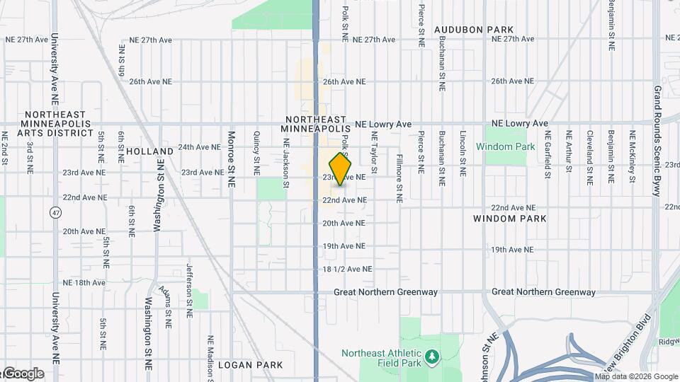 2210 Polk St NE Map and Location Details