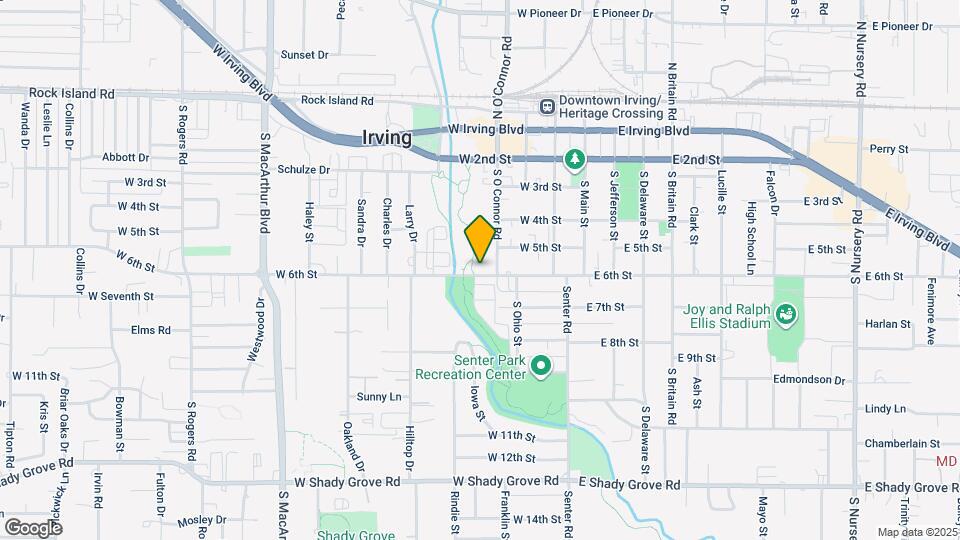 421 W 6th St Map and Location Details