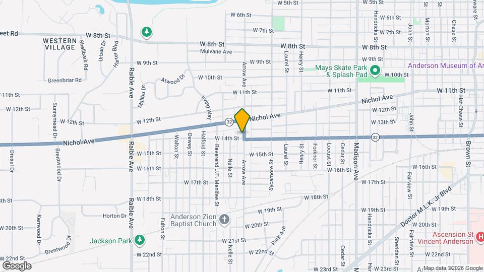 1327 Arrow Ave Map and Location Details