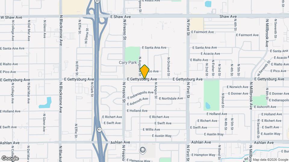 2728 E Gettysburg Ave Map and Location Details