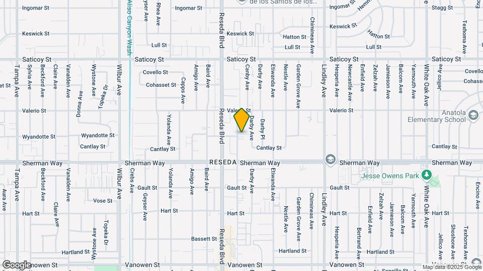 7300 Canby Ave Mapa y Detalles de la Ubicación