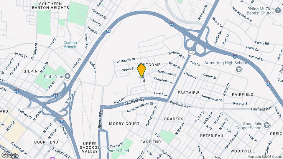 1806 Sussex St Map and Location Details