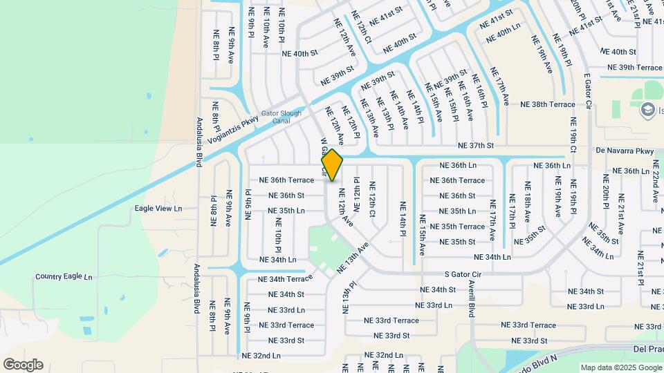 3609 W Gator Cir Mapa y Detalles de la Ubicación
