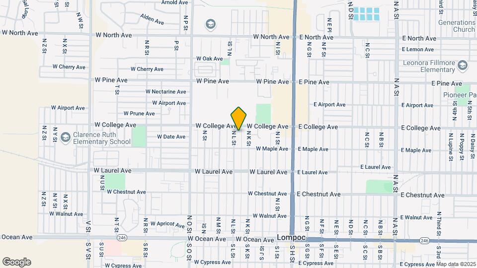 526 N L St Mapa y Detalles de la Ubicación