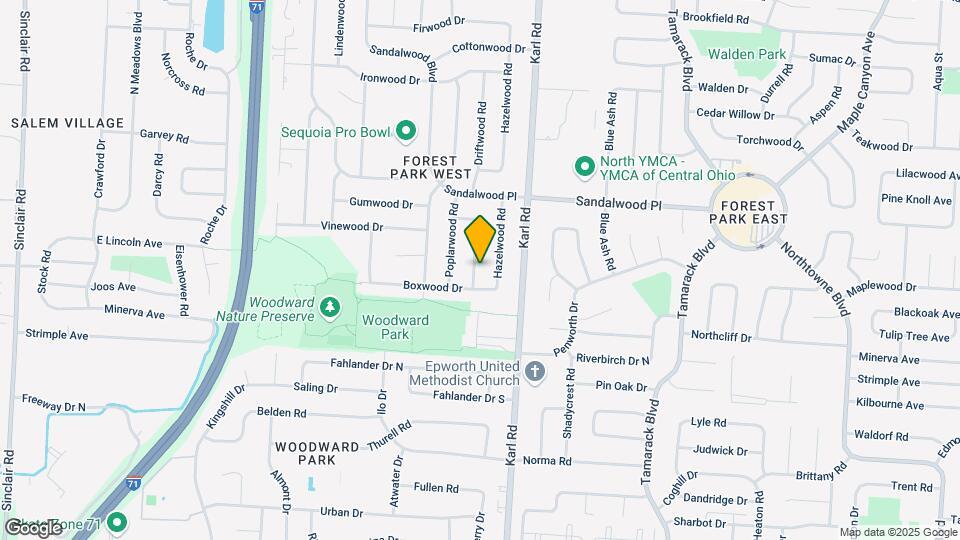 5274 Hedgewood Rd Map and Location Details