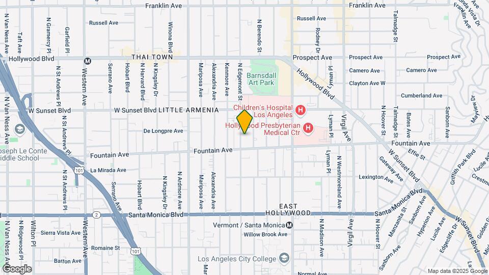 1320 Edgemont St Mapa y Detalles de la Ubicación