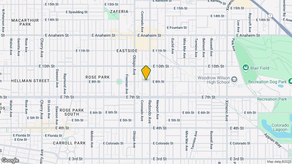 3324 E 8th St Map and Location Details