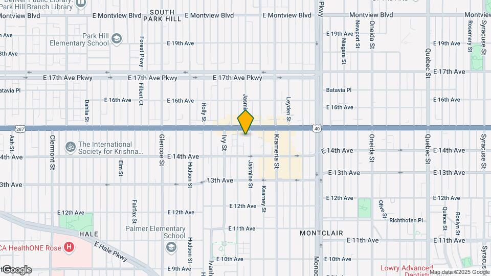 1465 Jasmine St Map and Location Details
