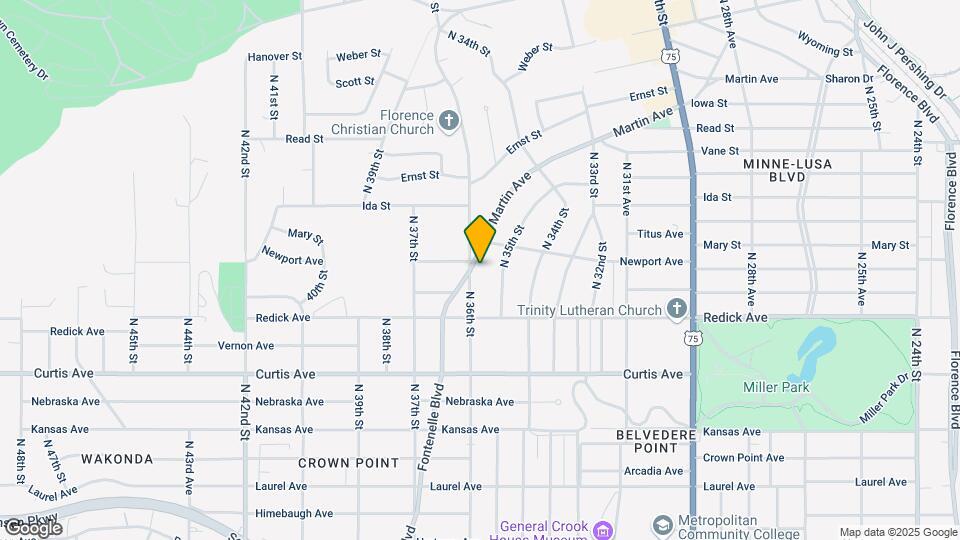 3525 Martin Ave Map and Location Details