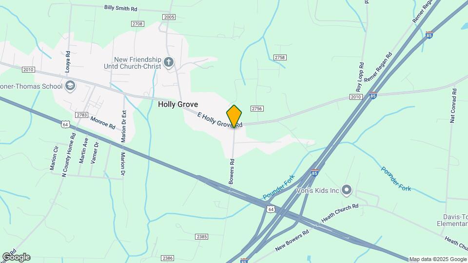 134 Bowers Rd Map and Location Details