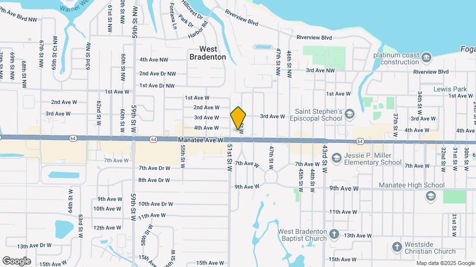 5008 Manatee Ave W Map and Location Details