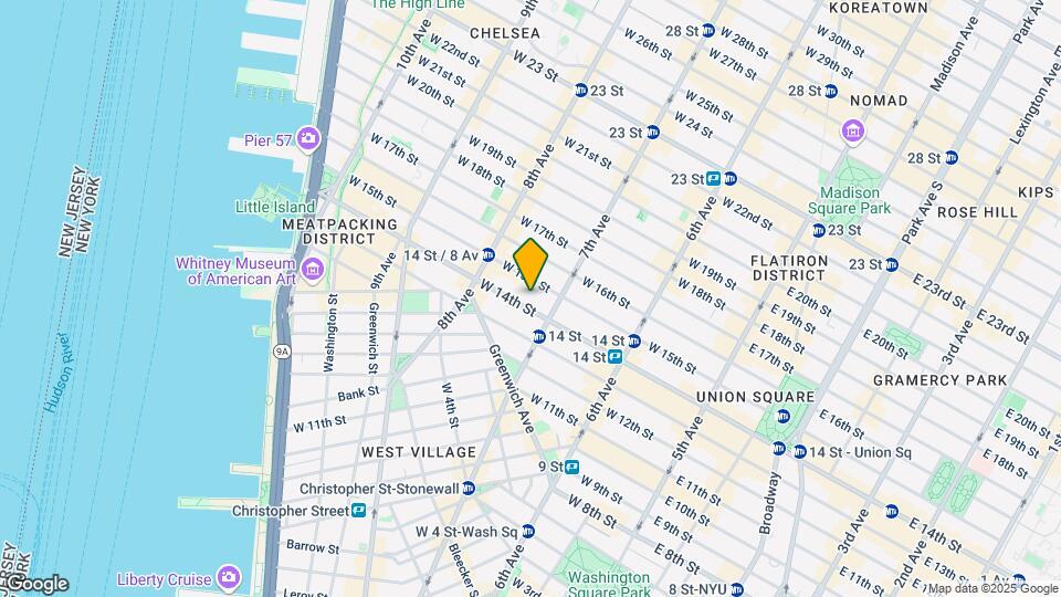 219 W 14th St Mapa y Detalles de la Ubicación