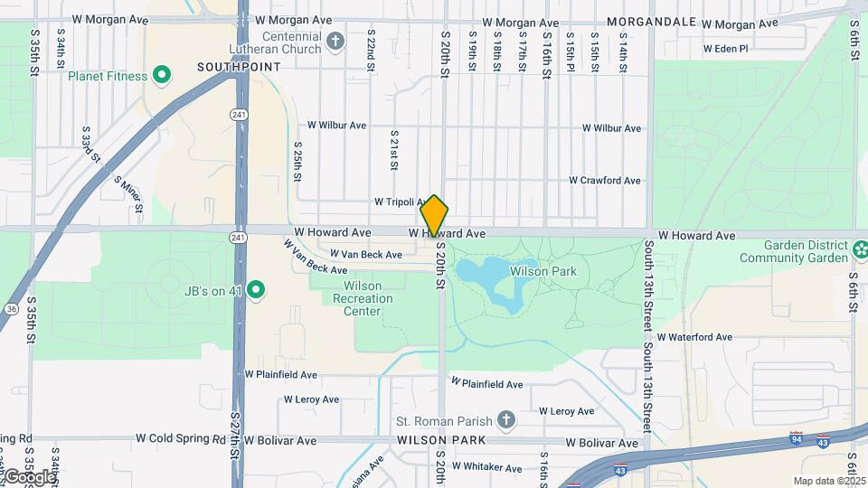 3909 S 20th St Map and Location Details