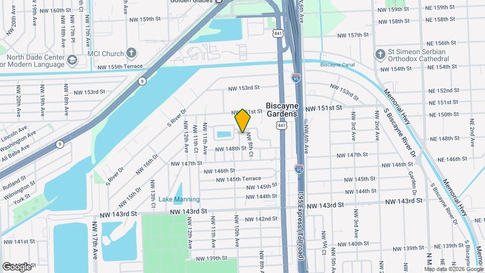 14901 NW 9th Ct Map and Location Details