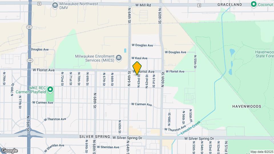 5953 N 63rd St Map and Location Details