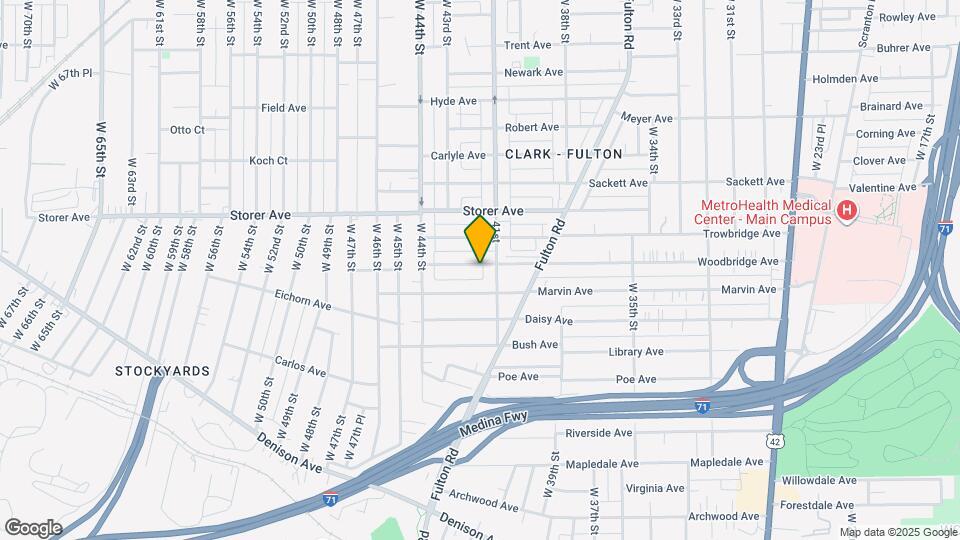 4131 Woodbridge Ave Map and Location Details