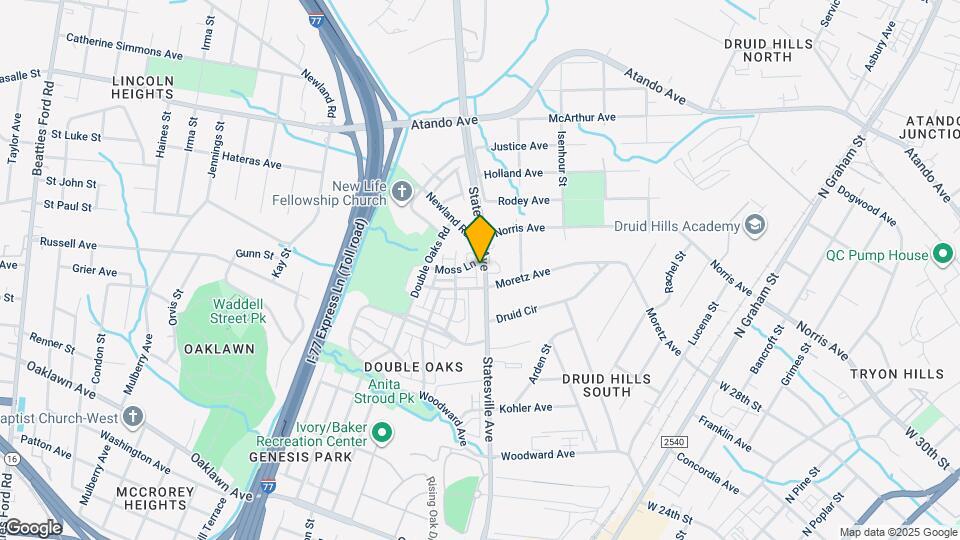 2613 Statesville Ave Map and Location Details