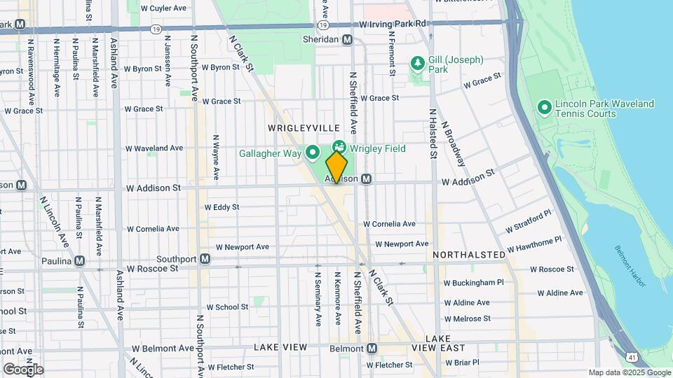 1027 W Addison St Map and Location Details