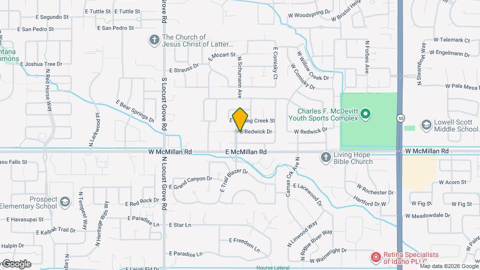 2109 E Redwick Dr Map and Location Details