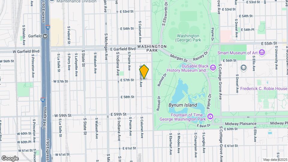 5701 S Calumet Ave Map and Location Details