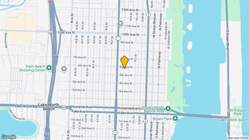 522 N J St Map and Location Details