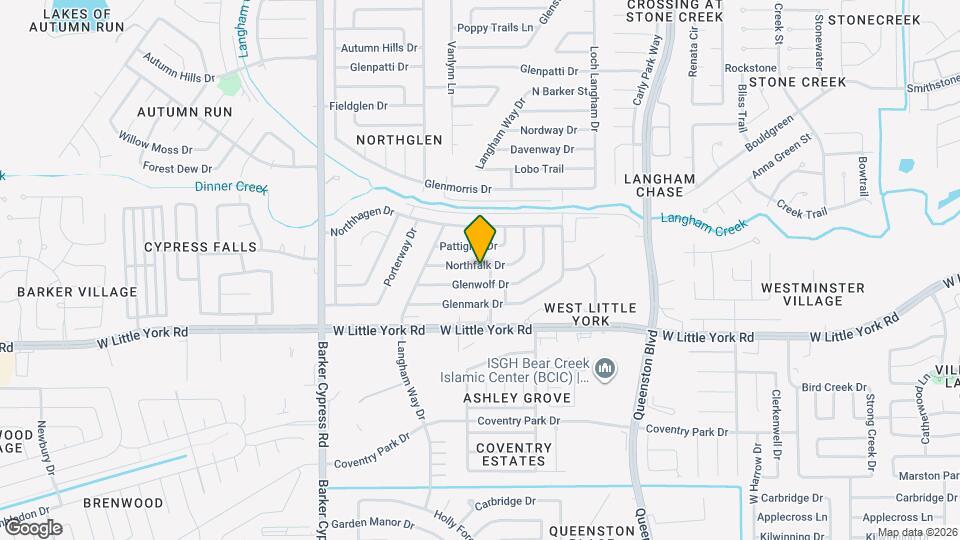 17611 Northfalk Dr Map and Location Details