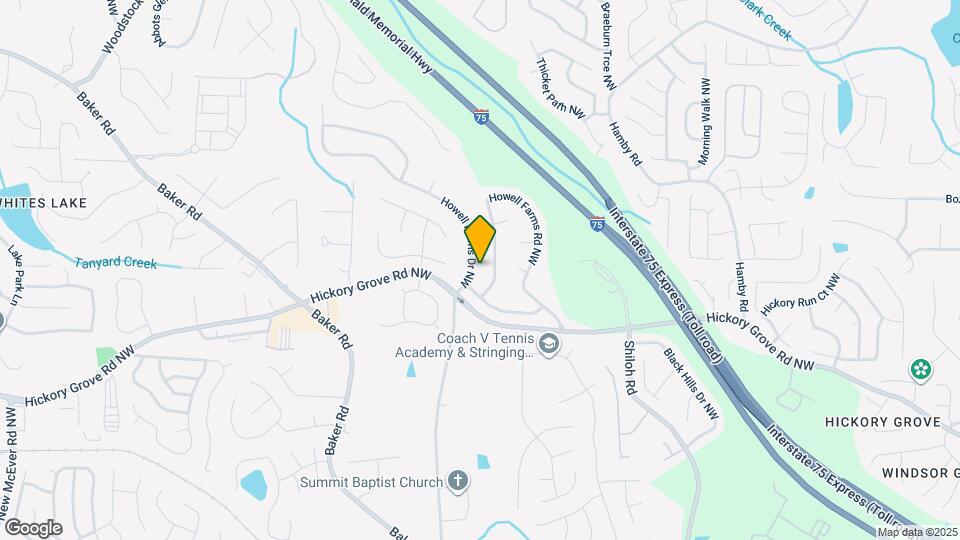 4606 Howell Farms Dr NW Map and Location Details