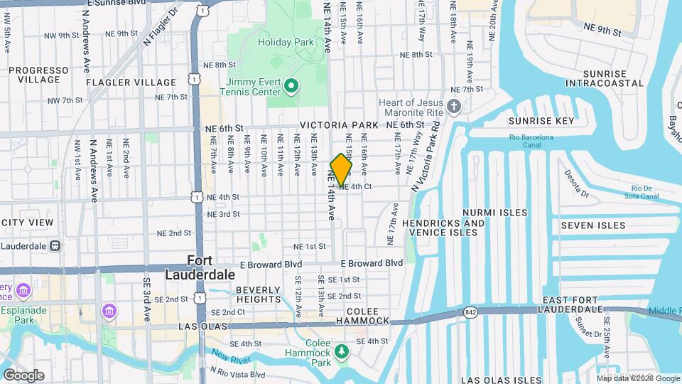 1416 NE 4th Ct Map and Location Details