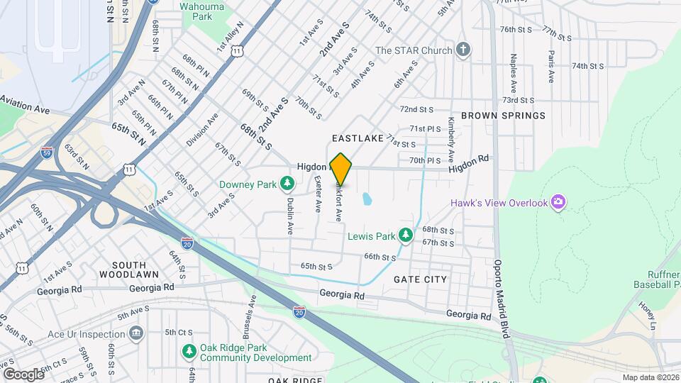 6813 Frankfort Ave Map and Location Details