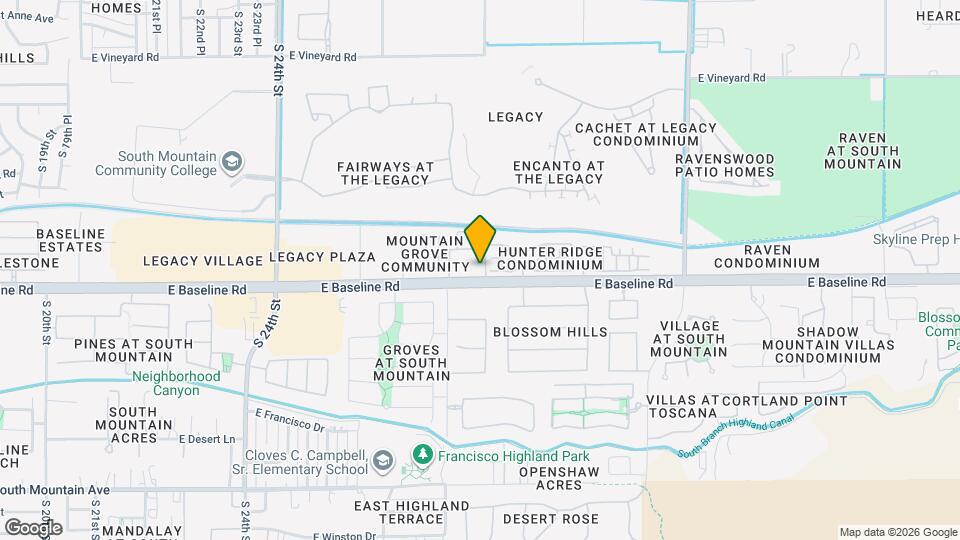 7526 S 28th Pl Map and Location Details