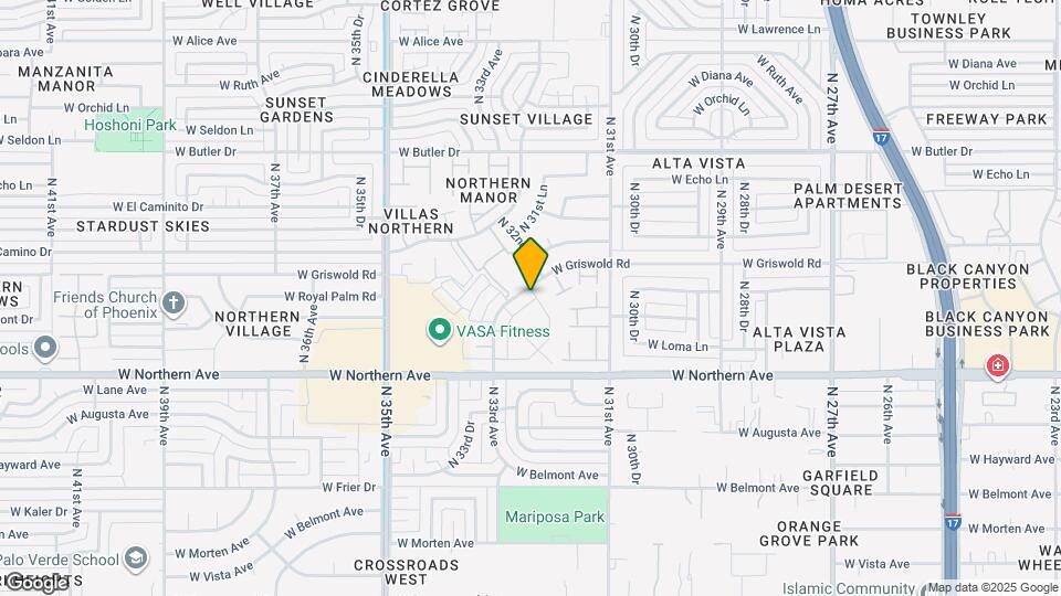 8136 N 32nd Dr Map and Location Details