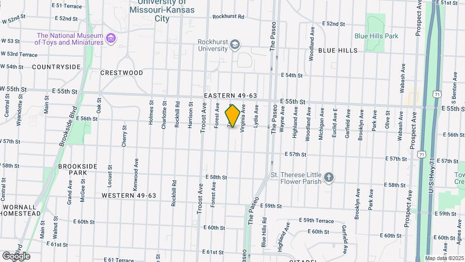5607 Tracy Ave Mapa y Detalles de la Ubicación