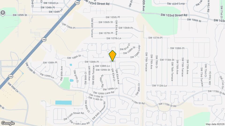 10821 SW 83rd Ct Map and Location Details