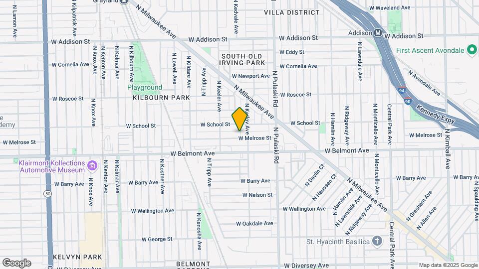 4114 W Melrose St Map and Location Details