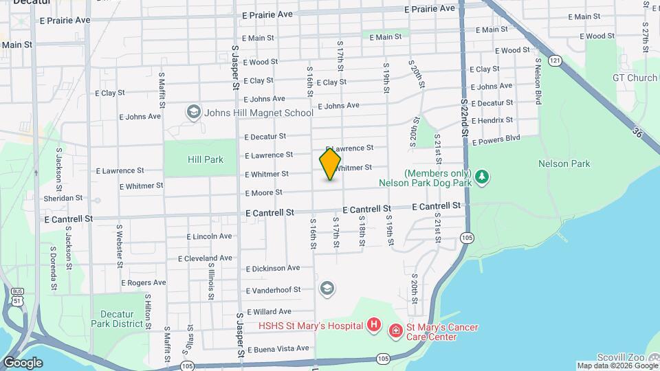 1636 E Moore St Map and Location Details