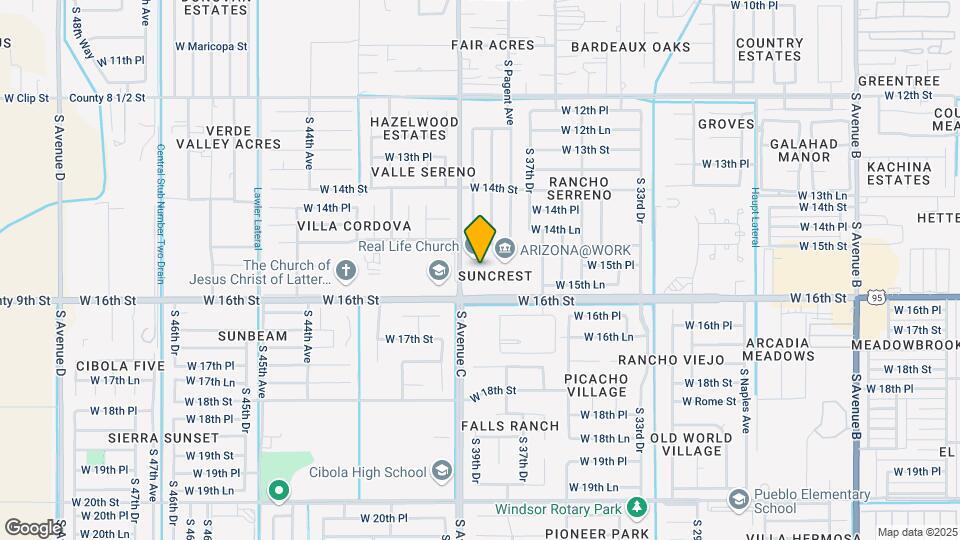 833 S Avenue A Map and Location Details