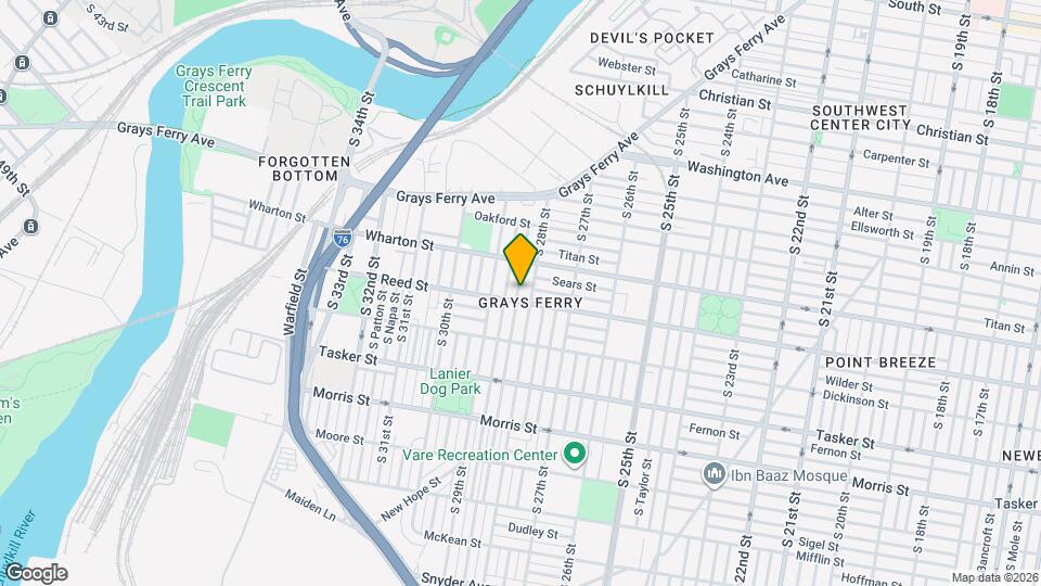 1343 S Newkirk St Map and Location Details