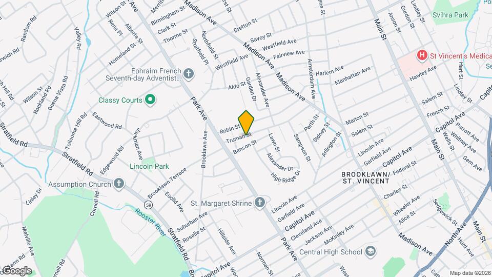 341 Truman St Map and Location Details