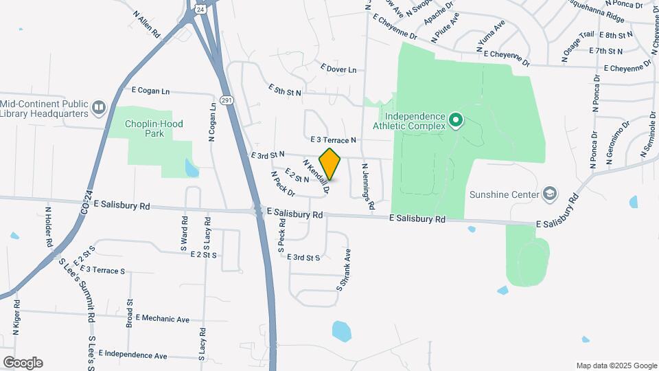 123 N Kendall Dr Map and Location Details