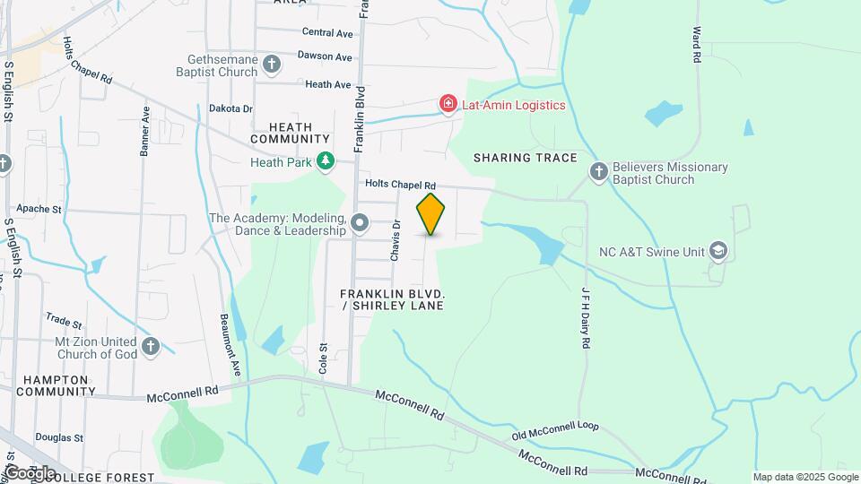 625 Shirley Ln Map and Location Details