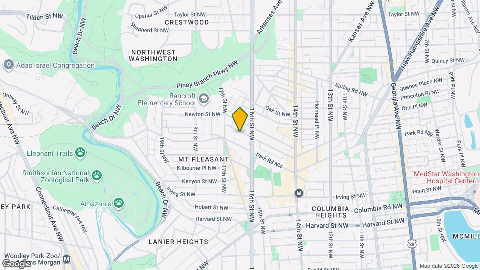 1626 Monroe St NW Map and Location Details