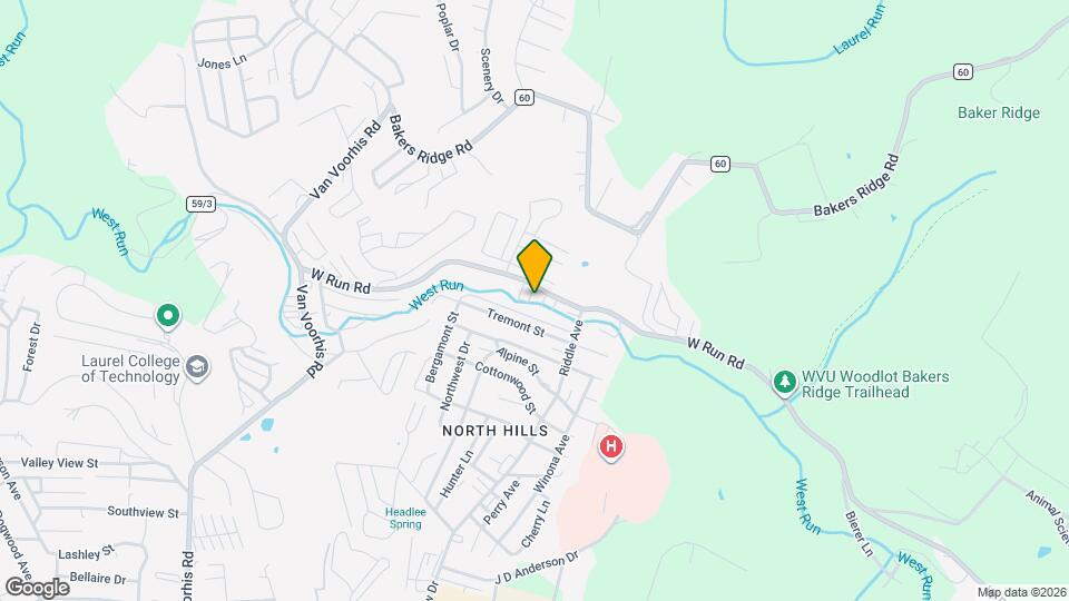 323 Creekside Dr Map and Location Details