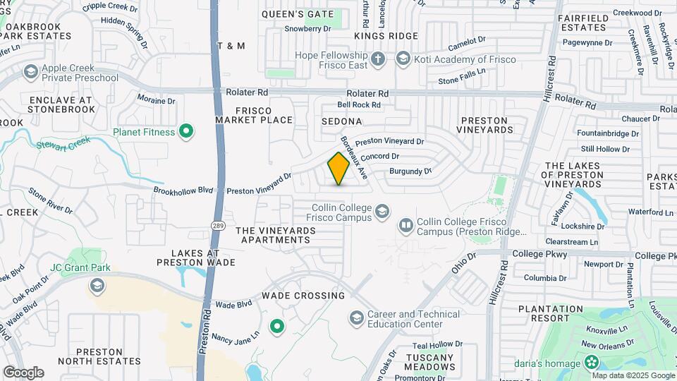 9805 Carmel Valley Dr Map and Location Details