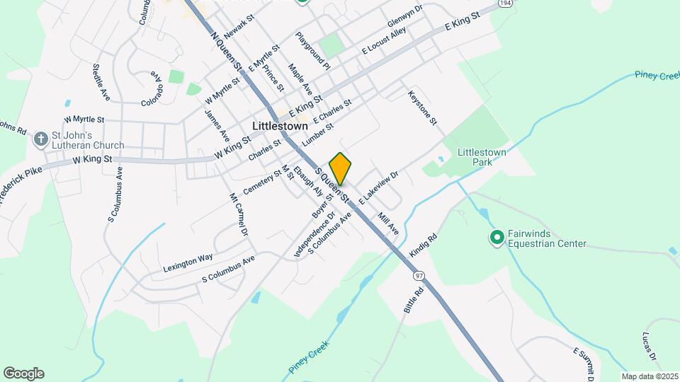 408 S Queen St Map and Location Details