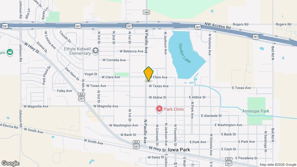 412 W Texas Ave Map and Location Details