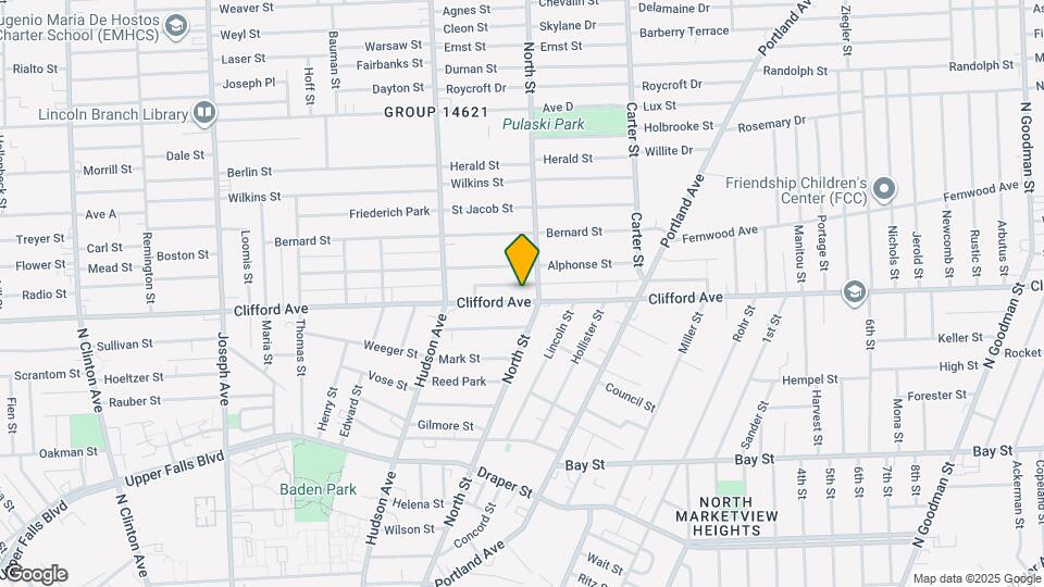 1010 Clifford Ave Map and Location Details